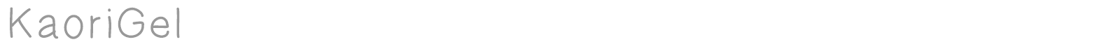 KaoriGel font preview